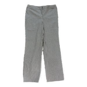 Liz Claiborne New York B&W Checkered Dress Pants, Size 12, Pre-owned